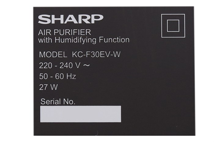 Máy lọc không khí Sharp KC-F30EV-W Màu Trắng