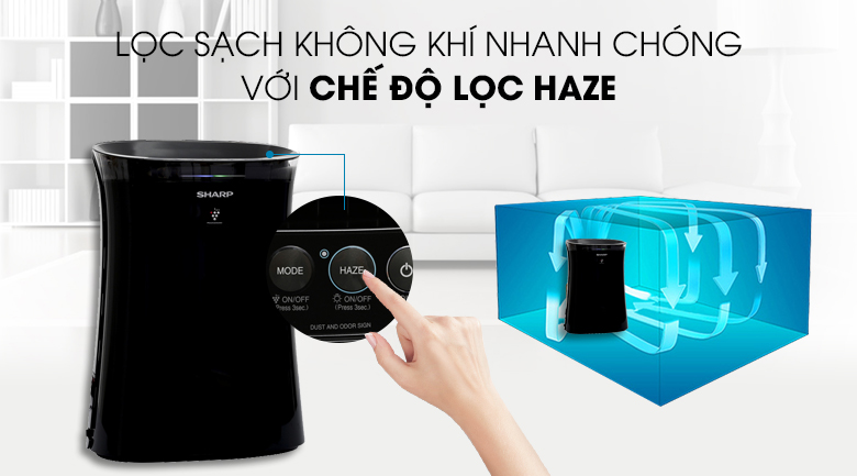 Máy lọc không khí có bắt muỗi Sharp FP-GM50E-B