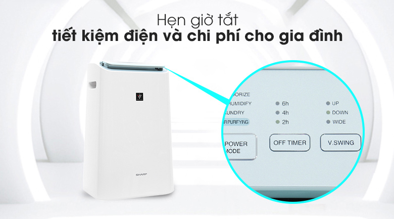 Máy lọc không khí Sharp DW-E16FA-W 190W