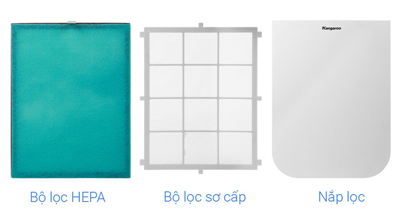 Lọc hiệu quả - Máy lọc không khí Kangaroo KG40AP Lọc hiệu quả - Máy lọc không khí Kangaroo KG40AP