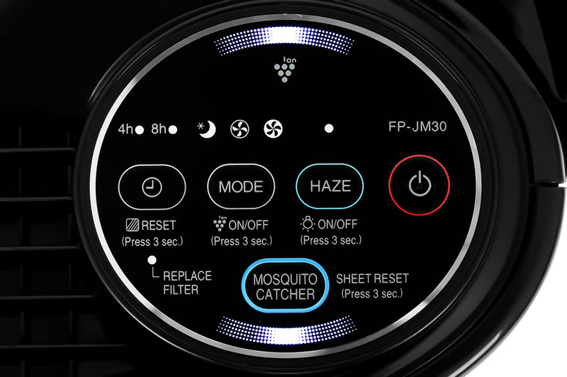 Bảng điều khiển điện tử với chỉ dẫn rõ ràng - Máy lọc không khí Sharp FP-JM30V-B