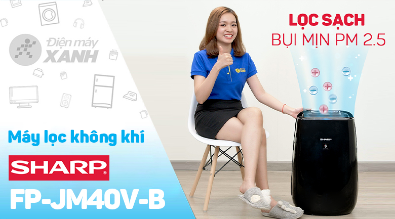 Máy lọc không khí Sharp FP-JM40V-B 23W