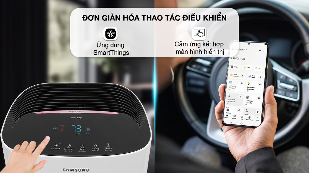 Máy lọc không khí Samsung AX60R5080WD/SV 60W