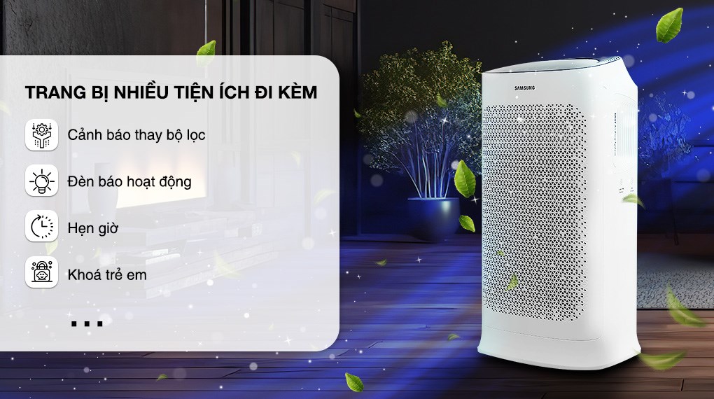 Máy lọc không khí Samsung AX60R5080WD/SV 60W