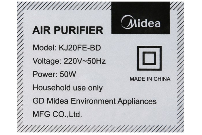 Máy lọc không khí Midea KJ20FE-BD 50W Màu Trắng