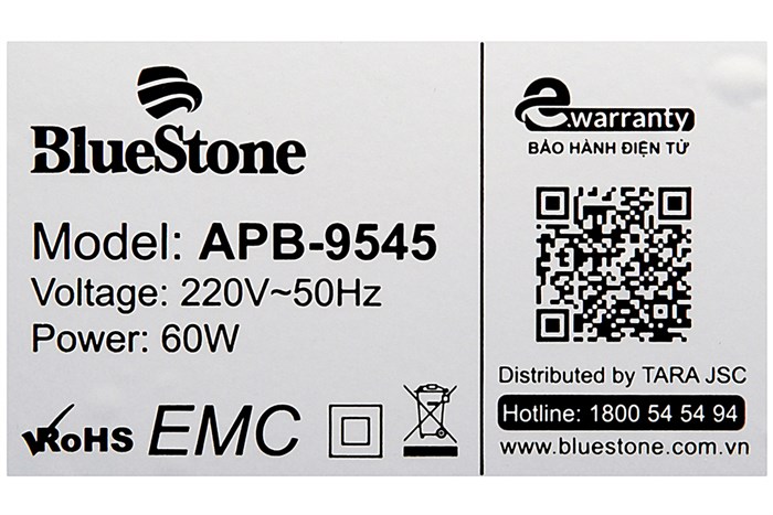 Máy lọc không khí BlueStone APB-9545 Màu Nâu