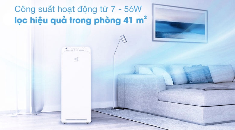 C&ocirc;ng suất - M&aacute;y lọc kh&ocirc;ng kh&iacute; Daikin MCK55TVM6