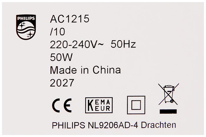 Máy lọc không khí Philips AC1215/10 50W Màu Trắng