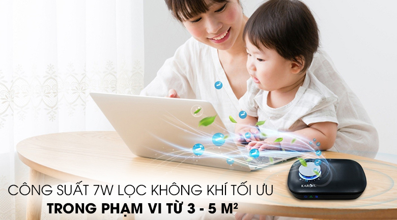 Máy lọc không khí mini Karofi KAP-C115