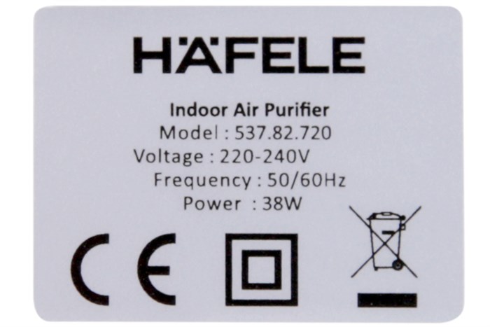 Máy lọc không khí Hafele CF-8126s (537.82.720) 38W Màu Trắng