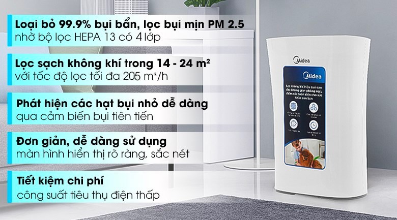 Máy lọc không khí Midea MAP-210GC46