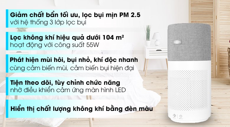 Máy lọc không khí Philips AC3033/10 55W