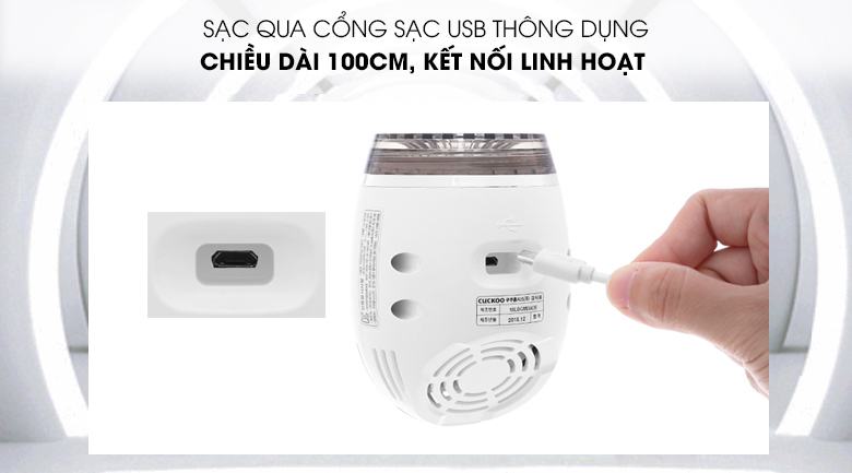 Máy lọc không khí mini Cuckoo CAC-03V10W