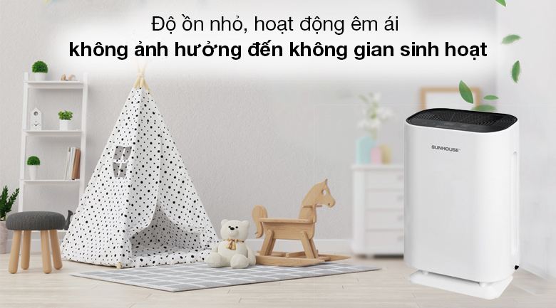 Máy lọc không khí Sunhouse SHD-20AP9718 - Độ ồn