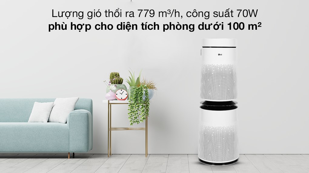 Máy lọc không khí 2 tầng LG PuriCare AS10GDWH0.ABAE