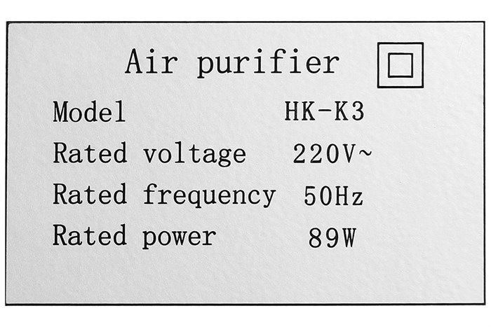 Máy lọc không khí HAKAWA HK-K3 89W Màu Trắng