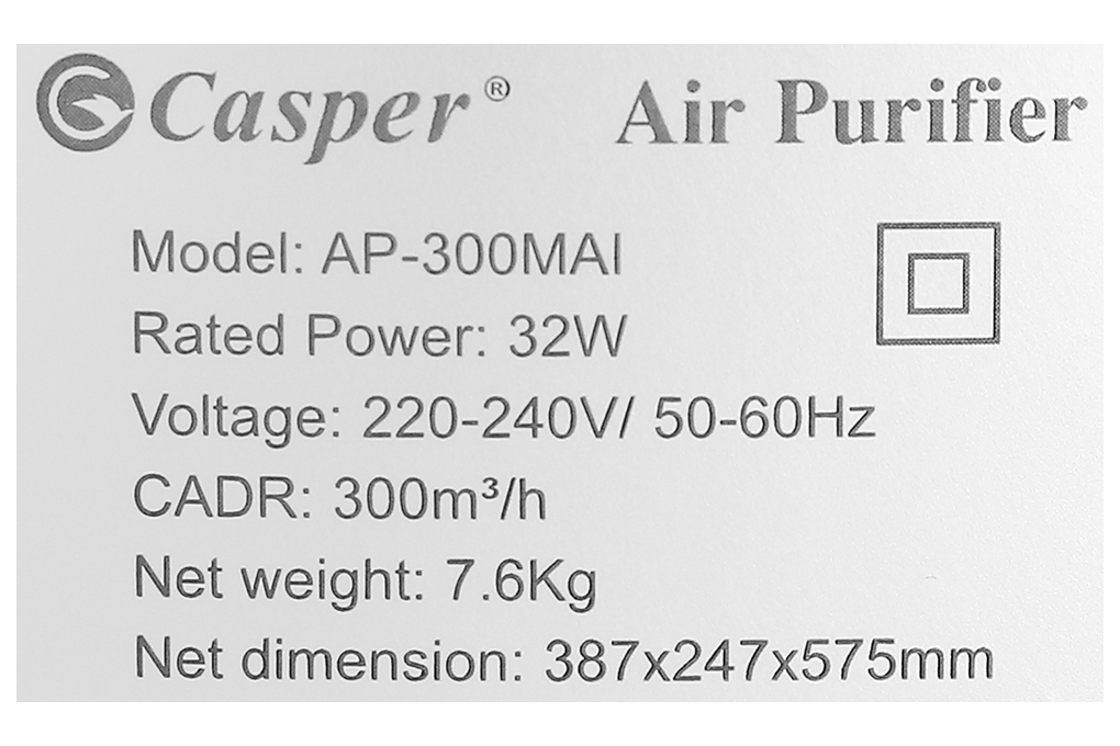 Máy lọc không khí Casper AP-300MAI