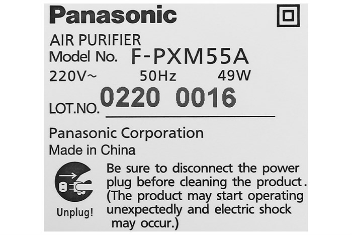Máy lọc không khí Panasonic F-PXM55A 49W Màu Trắng
