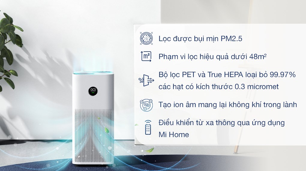 Máy lọc không khí Xiaomi Smart Air Purifier 4 compact EU