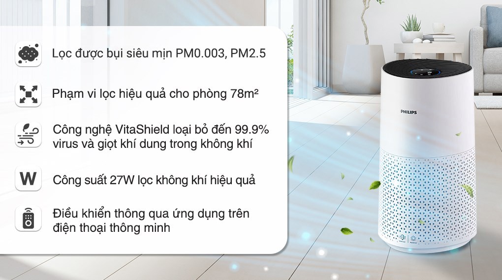 Máy lọc không khí Philips AC1715/20 27W