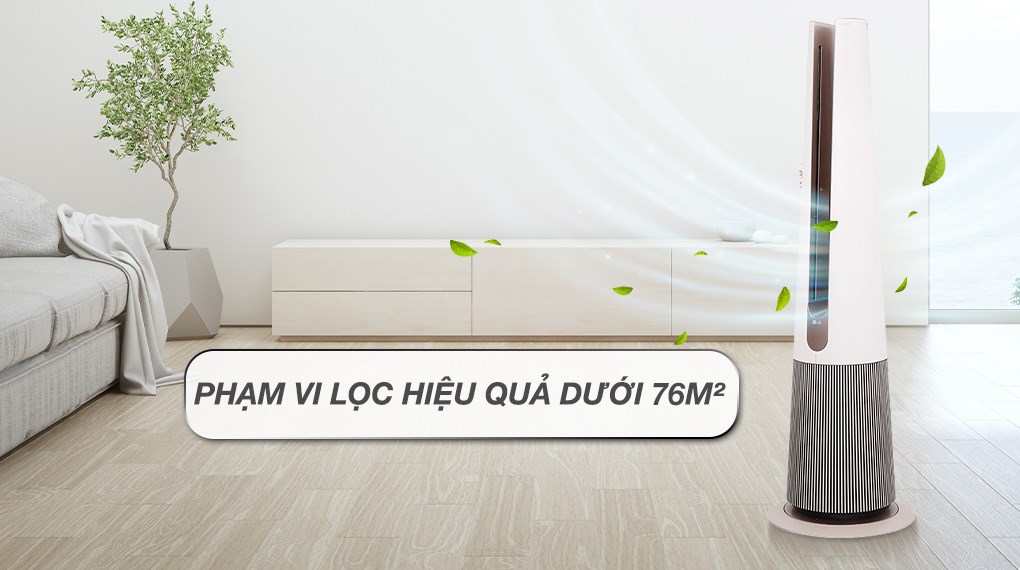 Máy lọc không khí LG PuriCare AeroTower FS15GPBF0 màu be 45W