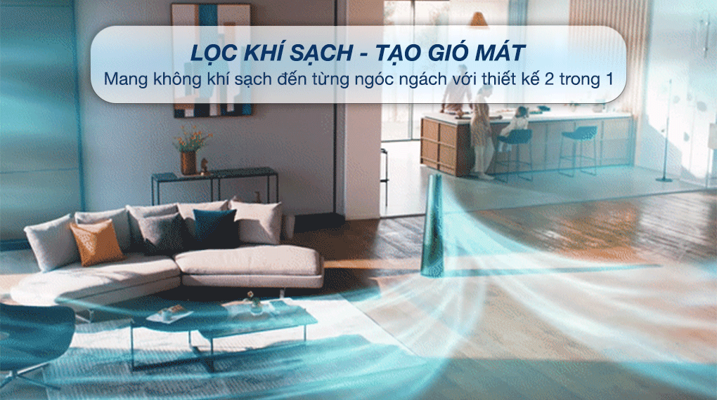 LG PuriCare AeroTower FS15GPBF0 - Lọc khí khắp không gian nhà
