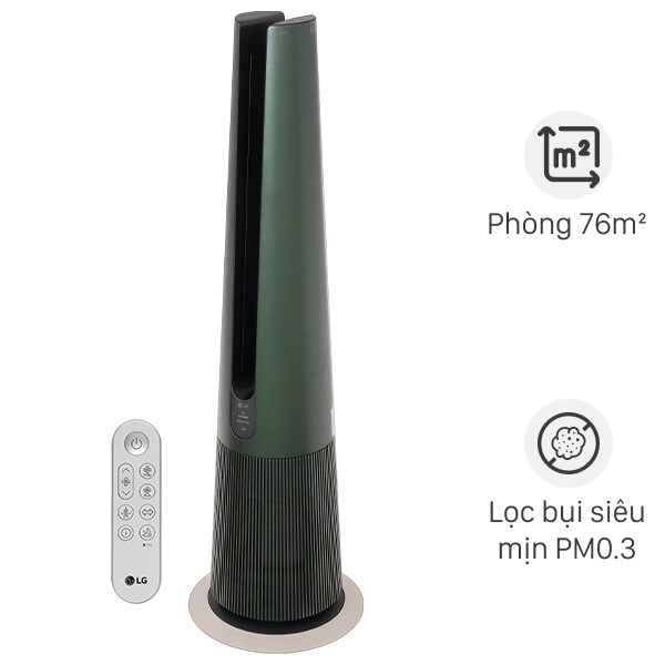 Máy lọc không khí LG PuriCare AeroTower FS15GPBF0 màu xanh lá 45W