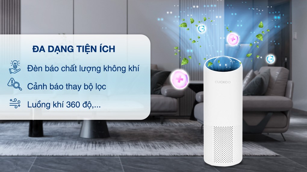 Máy lọc không khí Cuckoo CAC-AG0110FW/WHCKV 5W - 10