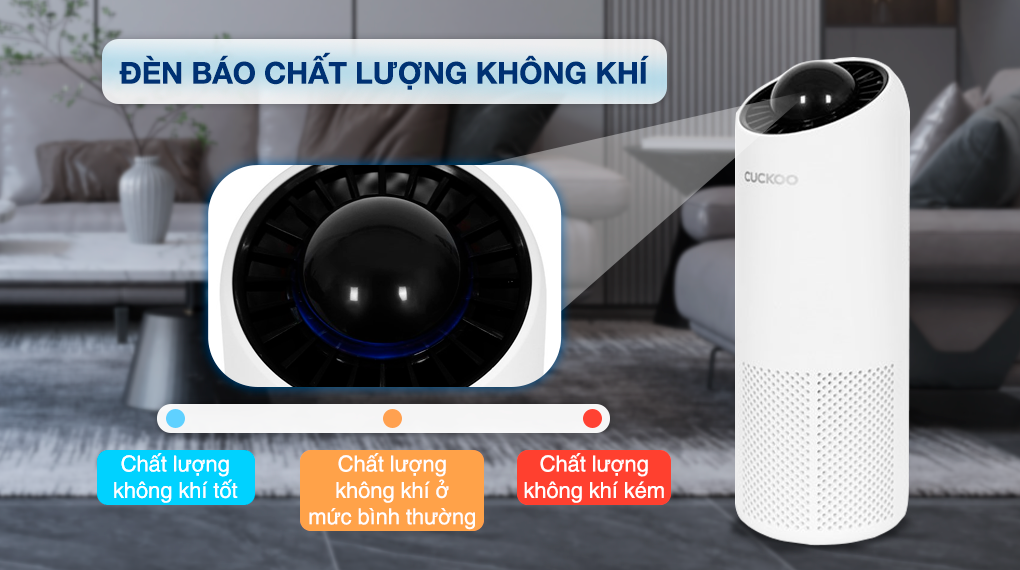 Máy lọc không khí Cuckoo CAC-AG0110FW/WHCKV 5W