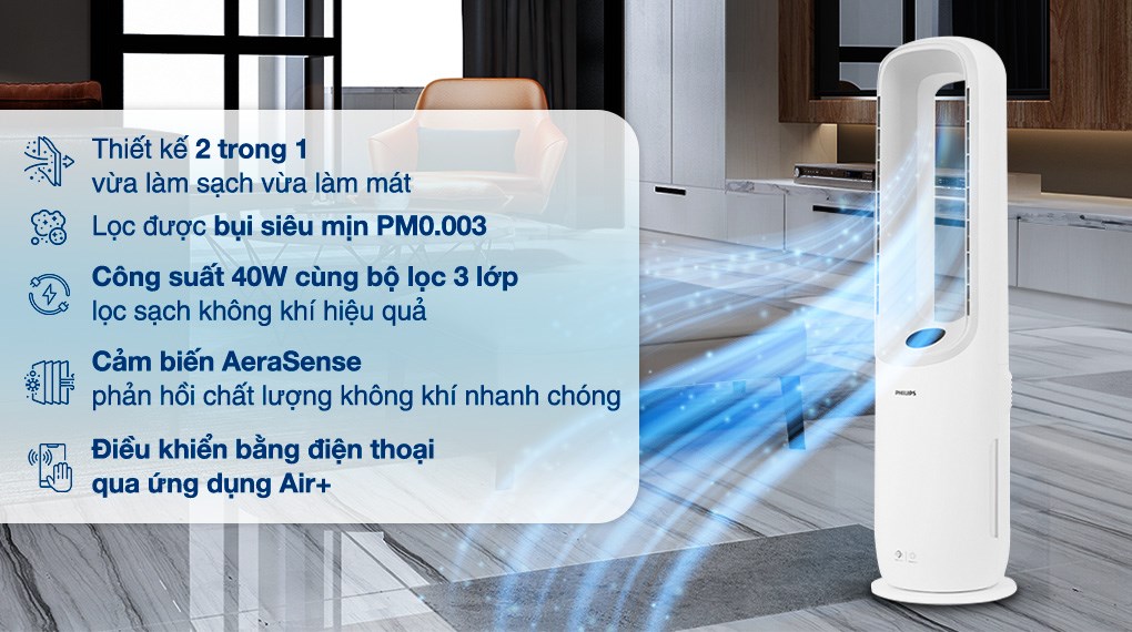Máy lọc không khí Philips AMF765/30 40W