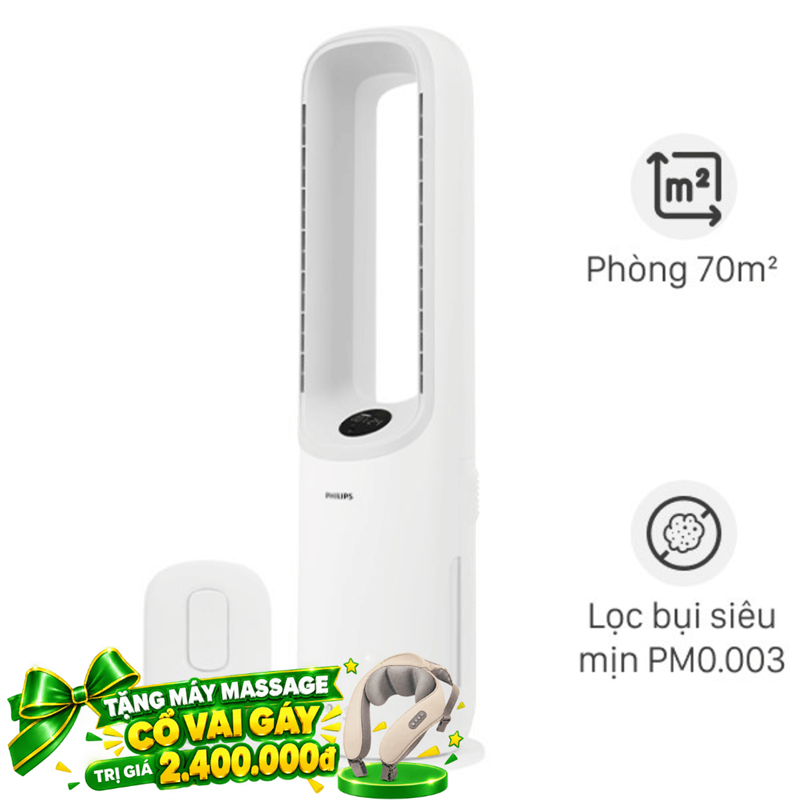 Máy lọc không khí kết hợp quạt Philips AMF765/30 40W