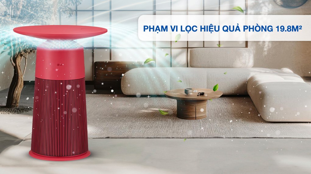 Máy lọc không khí LG PuriCare Aero Furniture AS20GPRU0 màu đỏ 28W