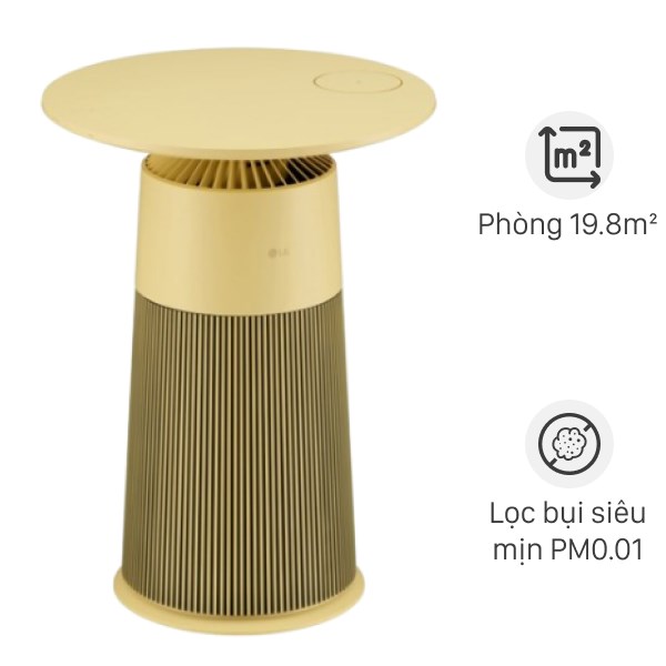 Máy lọc không khí LG PuriCare Aero Furniture AS20GPYU0 màu vàng 41W