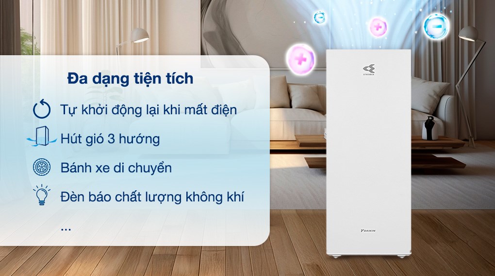 Máy lọc không khí Daikin MCK70ZVM7-W 82W