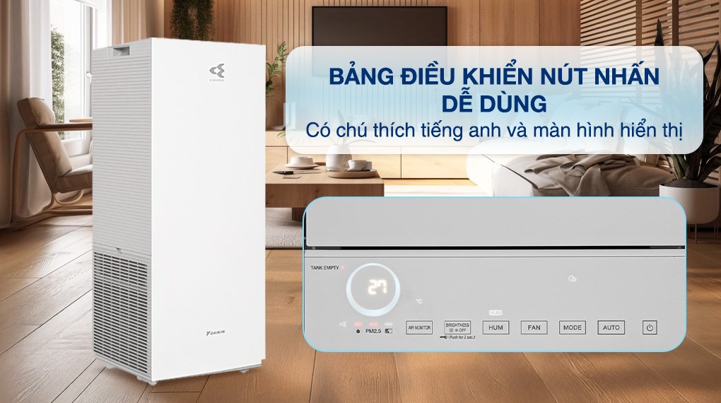 Máy lọc không khí Daikin MCK70ZVM7-W 82W