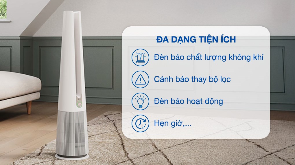 Máy lọc không khí LG PuriCare AeroTower Hit FS15GPBK0.ABAE 40W
