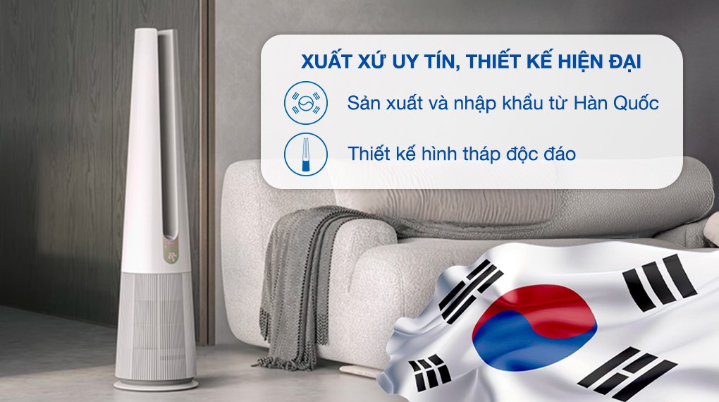 Máy lọc không khí LG PuriCare AeroTower Hit FS15GPBK0.ABAE 40W