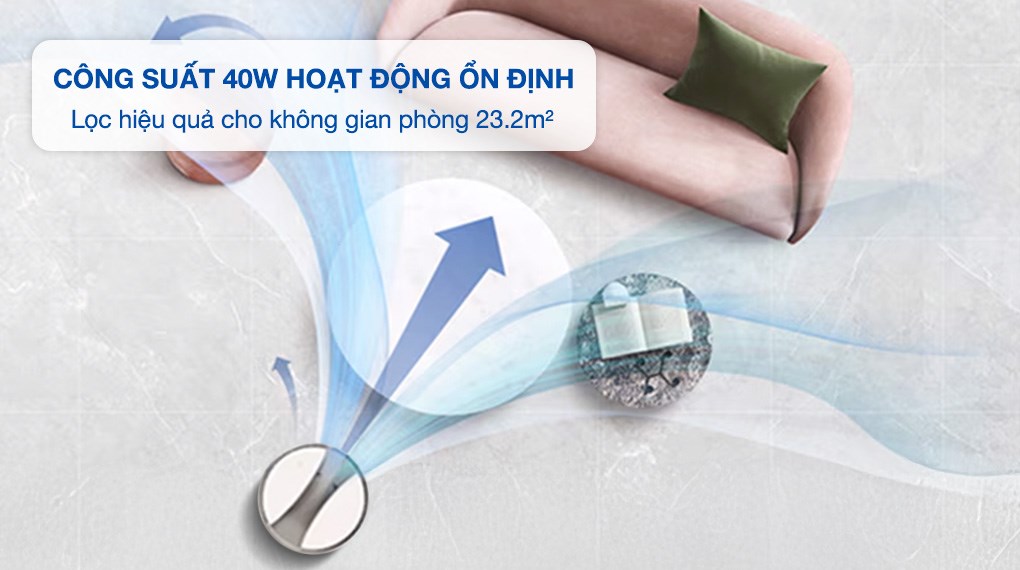 Máy lọc không khí LG PuriCare AeroTower Hit FS15GPBK0.ABAE 40W