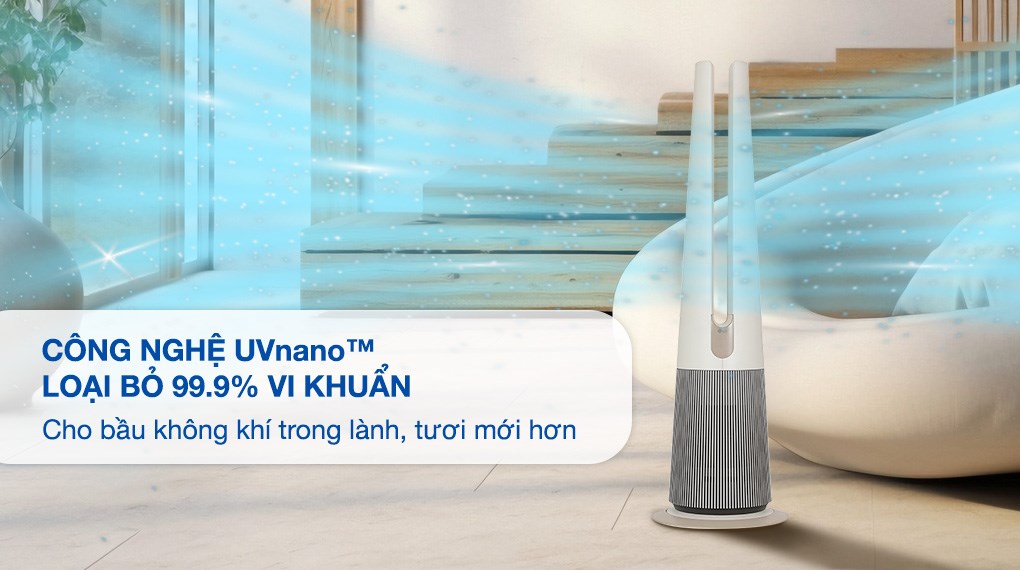 Máy lọc không khí LG PuriCare AeroTower Hit FS15GPBK0.ABAE 40W