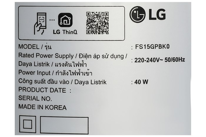 Máy lọc không khí LG PuriCare AeroTower Hit FS15GPBK0.ABAE 40W Màu Màu be