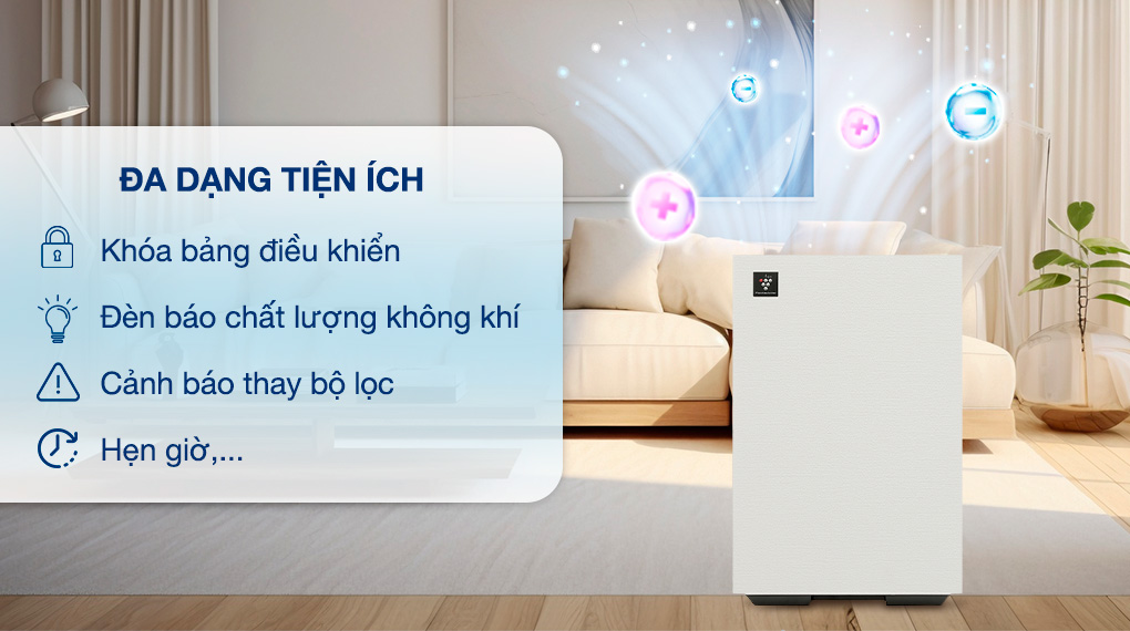 Máy lọc không khí Sharp FP-S40V-W 23W - Tiện ích