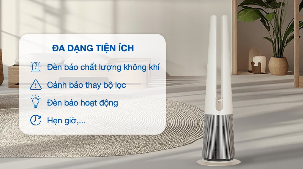 Máy lọc không khí kết hợp sưởi LG PuriCare AeroTower FS15GPCJ0.ABAE 40W