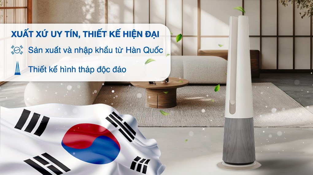 Máy lọc không khí kết hợp sưởi LG PuriCare AeroTower FS15GPCJ0.ABAE 40W