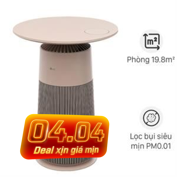 Máy lọc không khí LG PuriCare Aero Furniture AS20GPBK0 màu nâu 28W