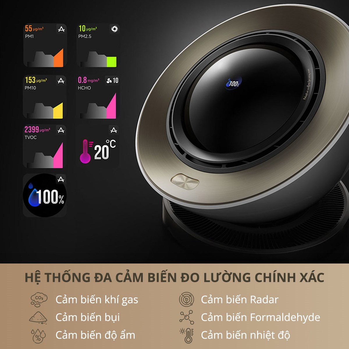 Máy lọc không khí kết hợp sưởi Dreame PM20 40W