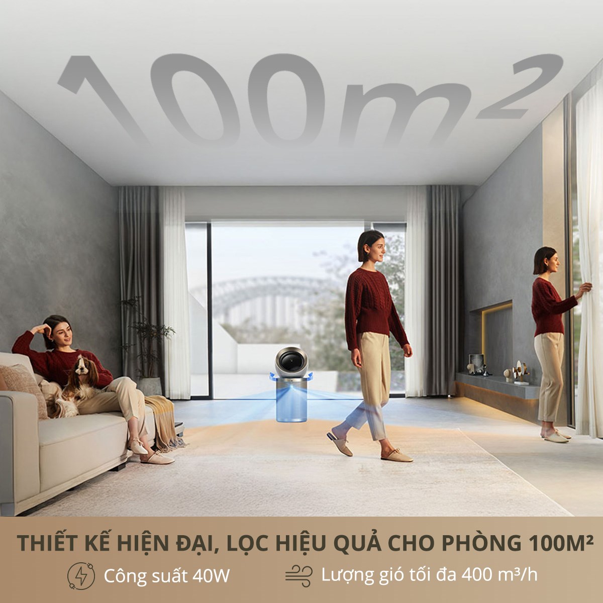 Máy lọc không khí kết hợp sưởi Dreame PM20 40W