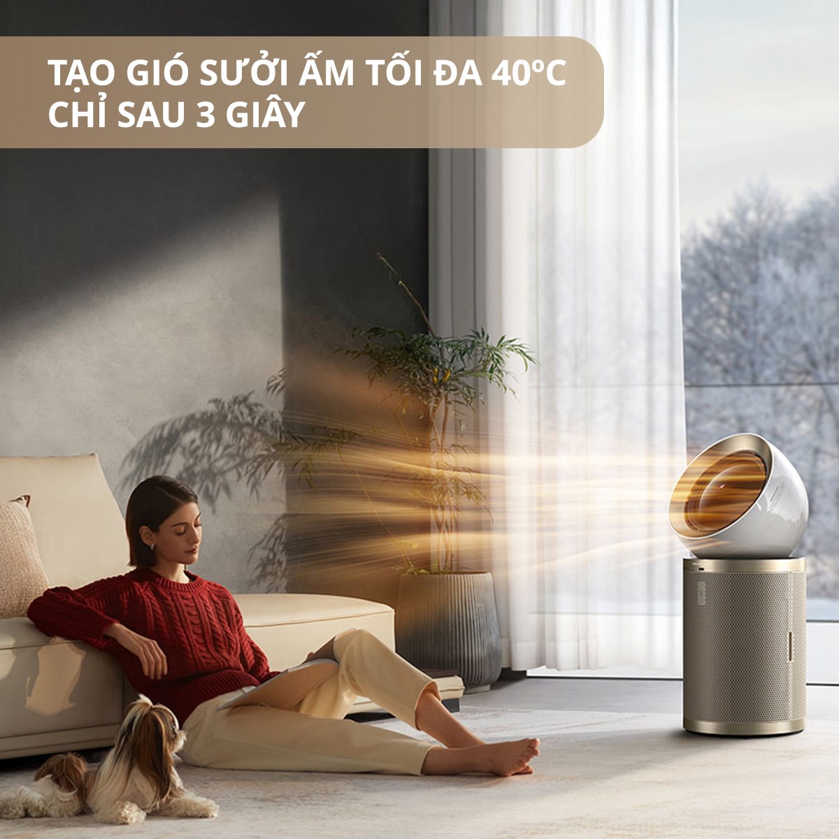 Máy lọc không khí kết hợp sưởi Dreame PM20 40W