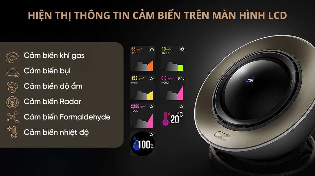 Máy lọc không khí kết hợp sưởi Dreame PM20 40W