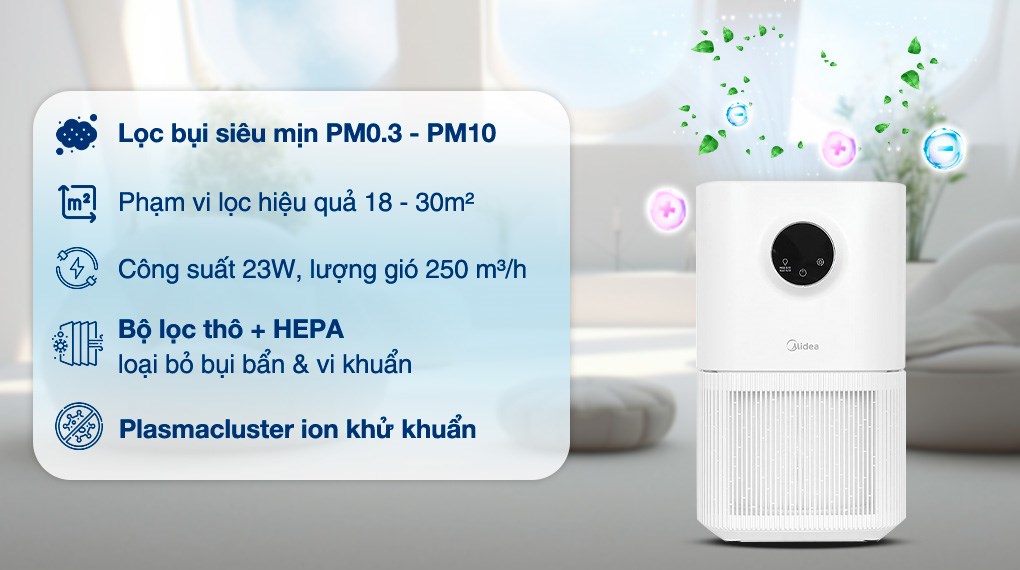 Máy lọc không khí Midea KJ300GVN 23W