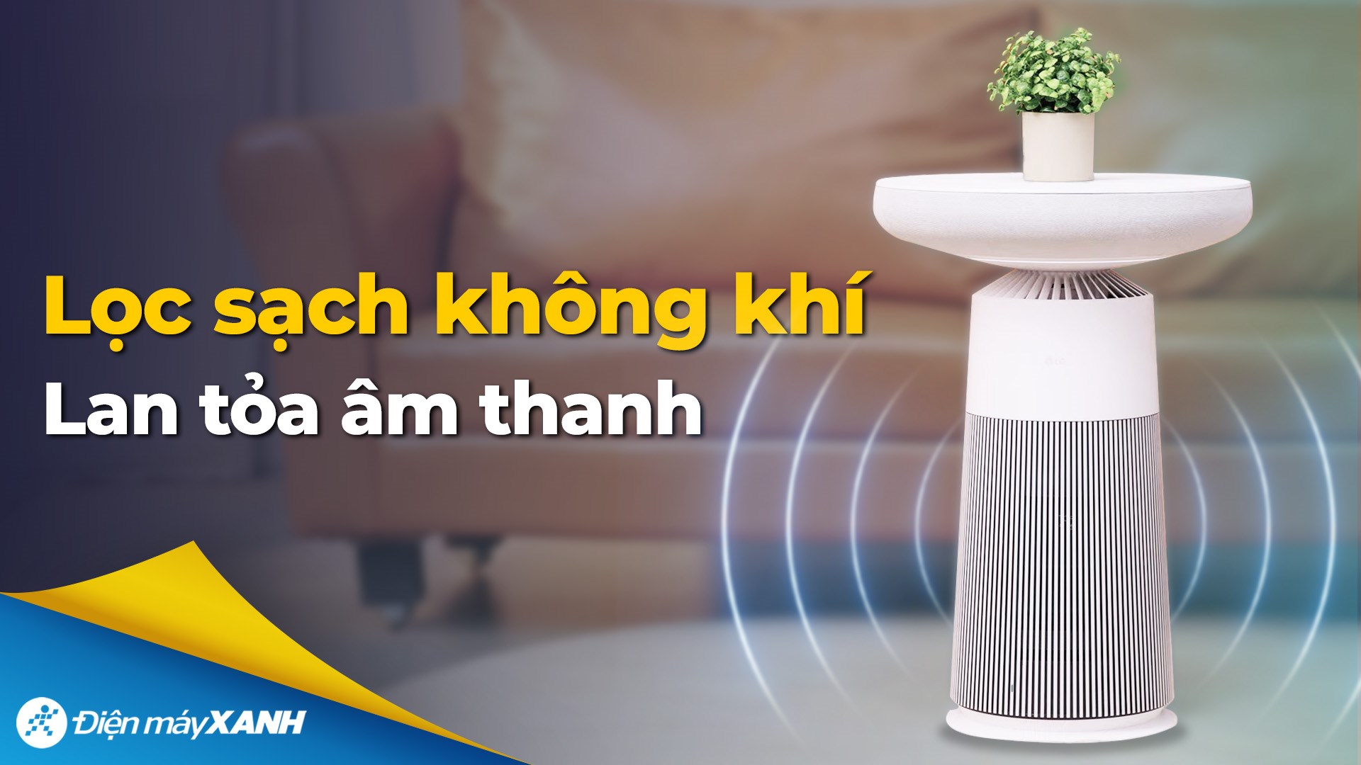 Máy lọc không khí kết hợp Loa LG PuriCare Aero Speaker AS20GSHU0 46W